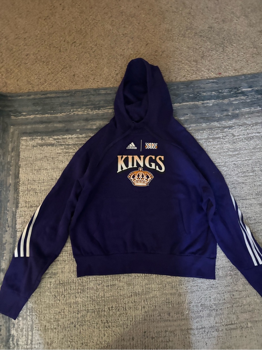 adidas Purple 'KINGS' hoodie size m